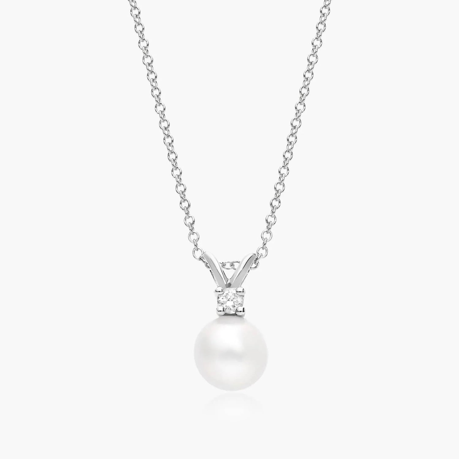 Corrente feminina em Ouro 18k perola luxo