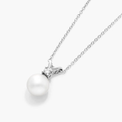 Corrente feminina em Ouro 18k perola luxo
