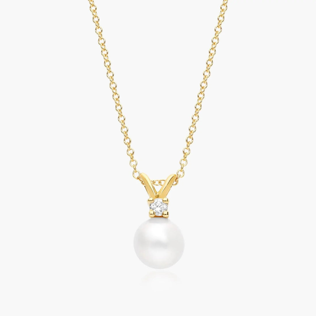 Corrente feminina em Ouro 18k perola luxo