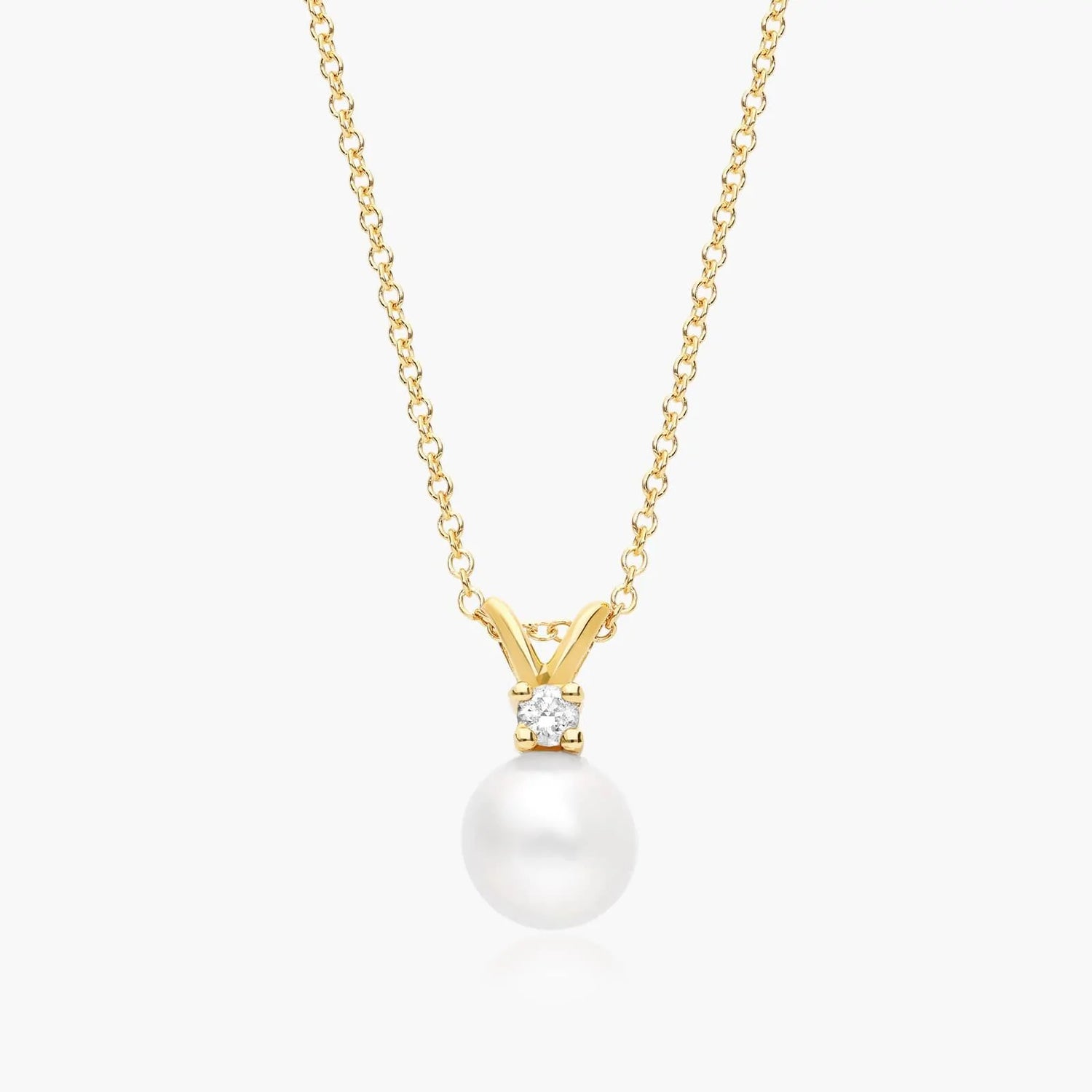 Corrente feminina em Ouro 18k perola luxo