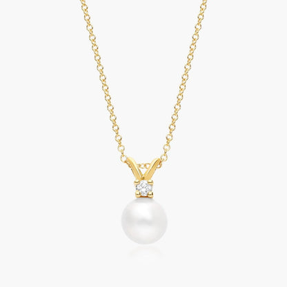 Corrente feminina em Ouro 18k perola luxo