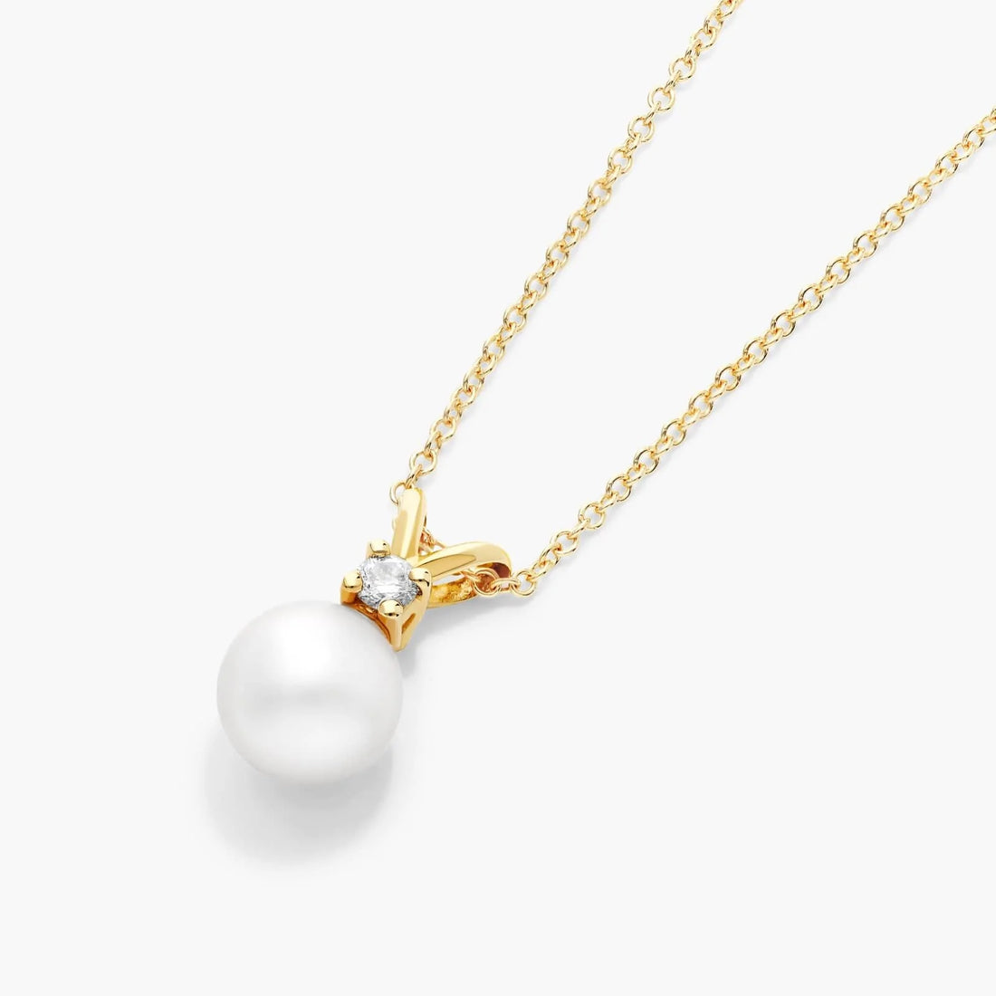Corrente feminina em Ouro 18k perola luxo