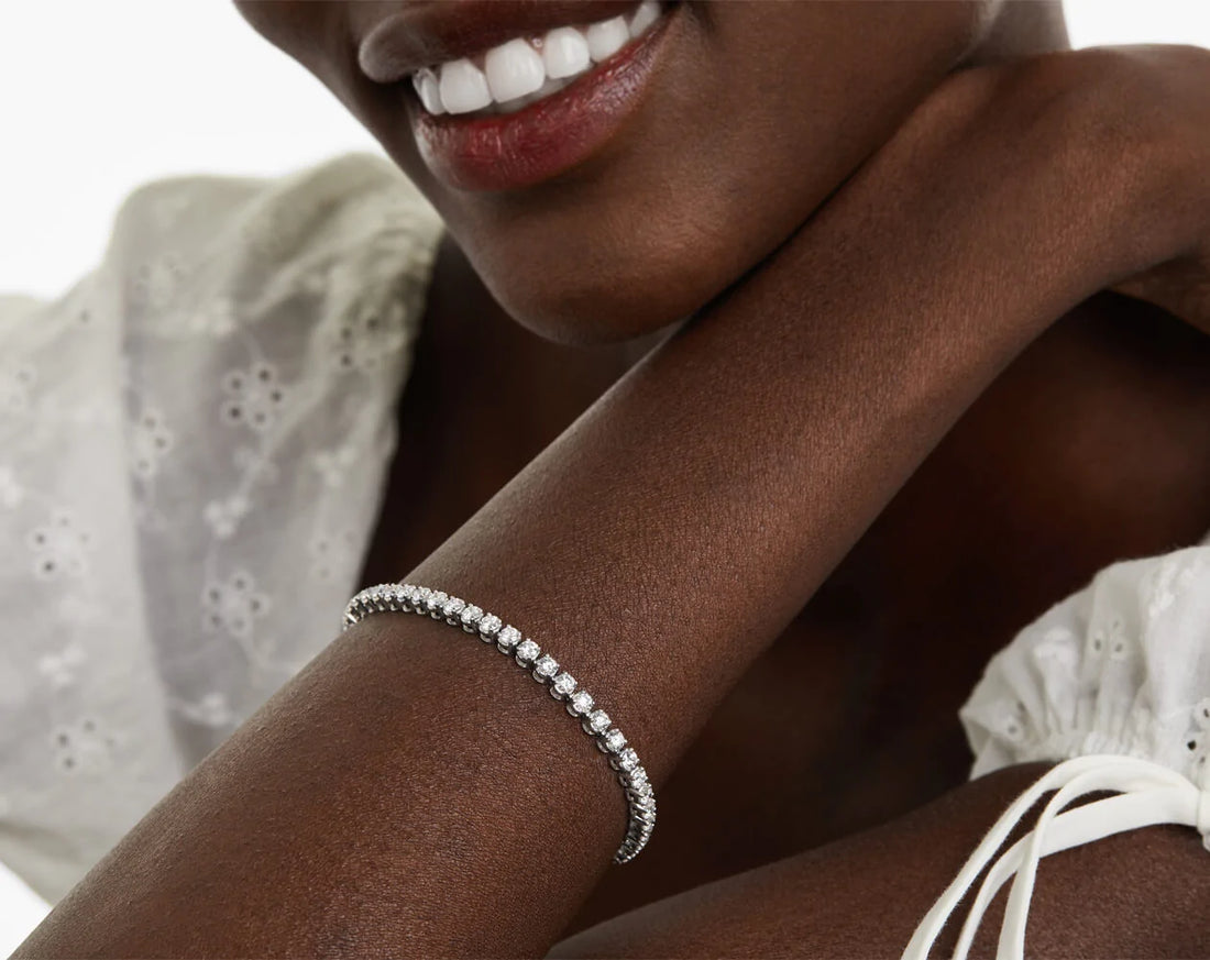 Pulseira Riviera de ouro diamantes legítimos 5 quilates