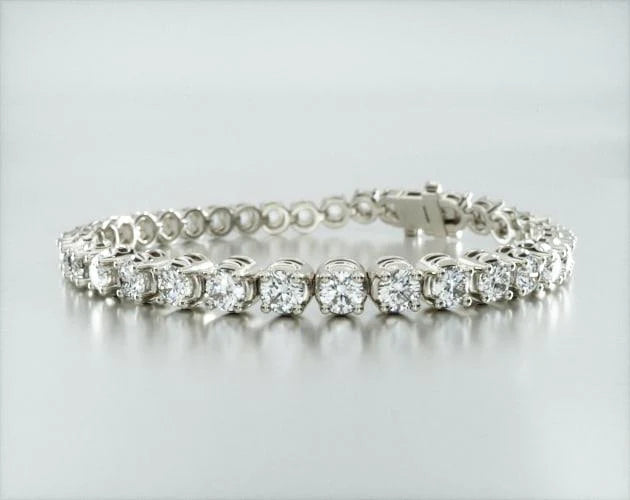 Pulseira Riviera de ouro diamantes legítimos 8 quilates