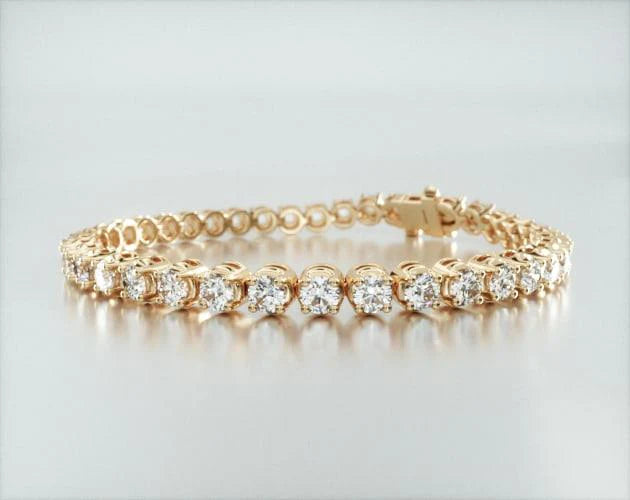 Pulseira Riviera de ouro diamantes legítimos 7 quilates