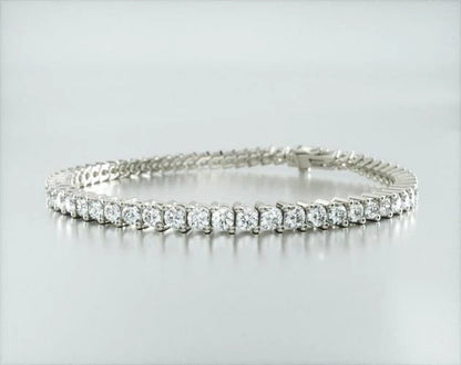 Pulseira Riviera Dois Pinos De Diamante Ouro Branco 18K 500pts