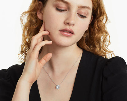 Colar  Feminina Corrente  em Ouro18k Solitario Diamante Luxo 150 pontos