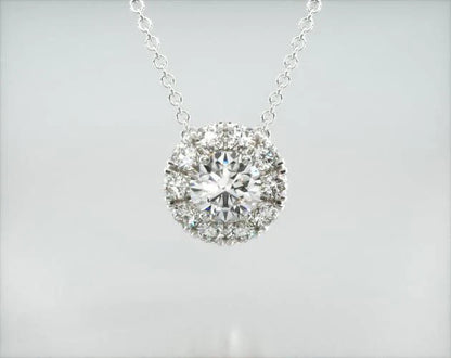 Colar Corrente Feminina Ouro18k Solitario Diamante Luxo 50pontos