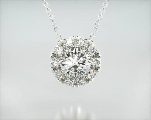 Colar Corrente Feminina   Ouro18k Solitario Diamante Luxo 100 pontos