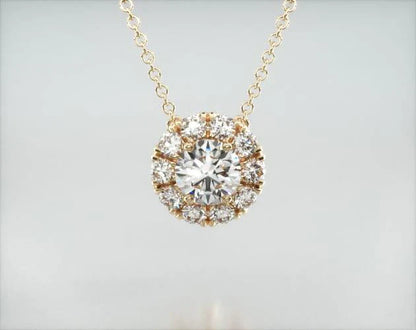 Colar Corrente Feminina Ouro18k Solitario Diamante Luxo 50pontos