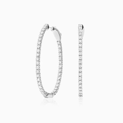 Brinco De Ouro Feminino Brilhante Diamante Argola 200 pts