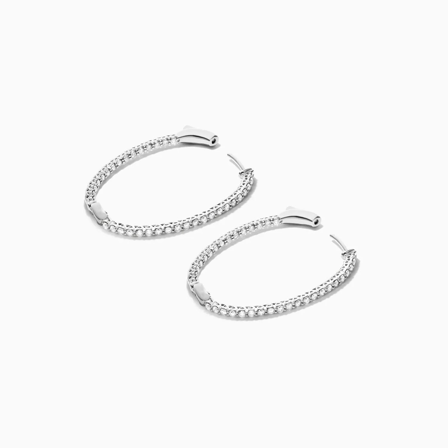 Brinco De Ouro Feminino Brilhante Diamante Argola 200 pts