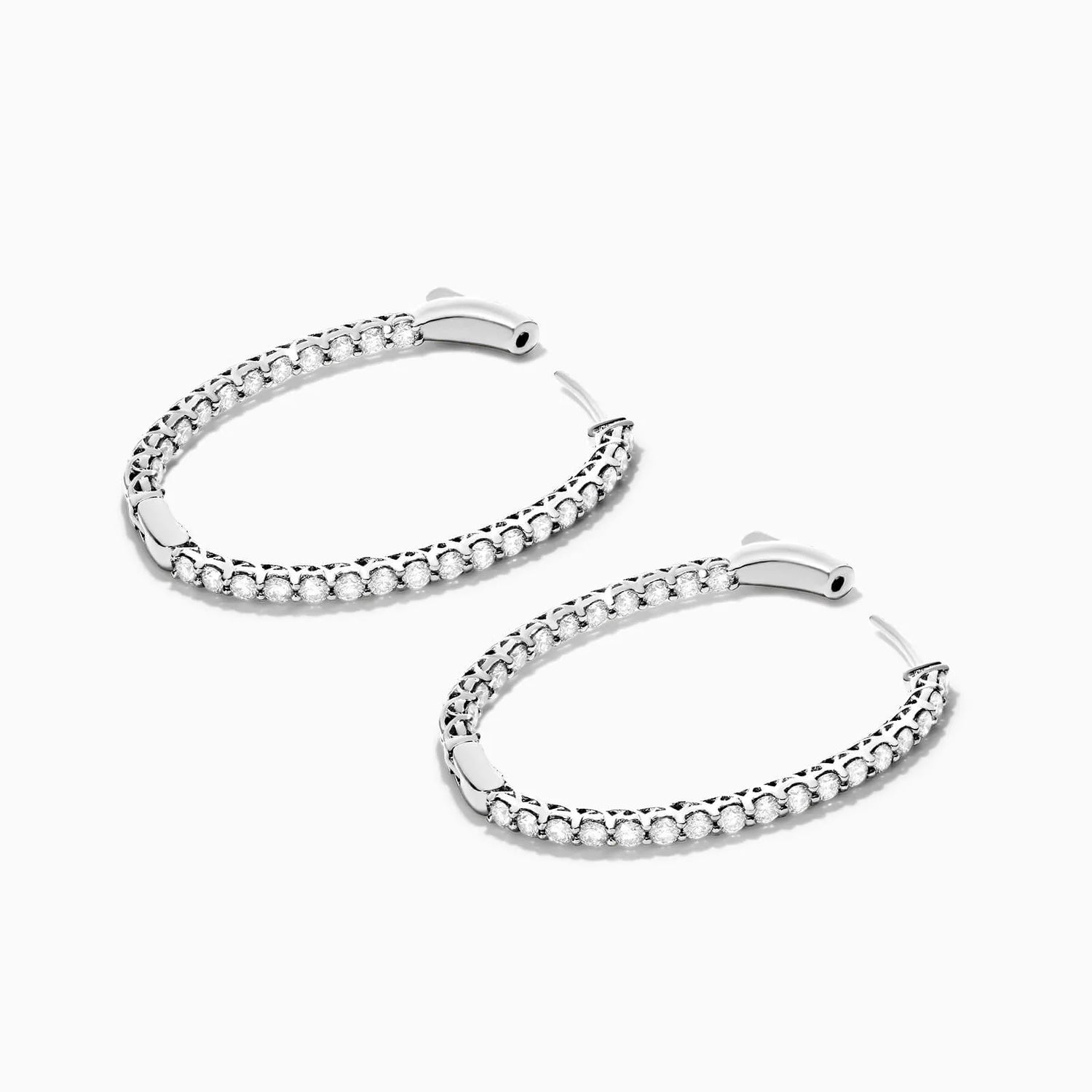 Brinco De Ouro Feminino Brilhante Diamante Argola 300 pts