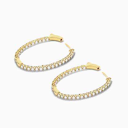 Brinco Argola De Ouro Feminino Brilhante Diamante  300 pts