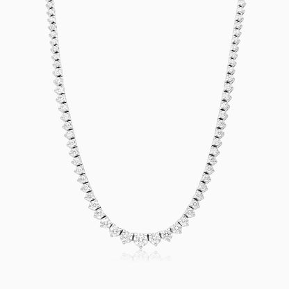 Corrente Riviera feminina em Ouro 18k diamantes 5 quilates Luxo