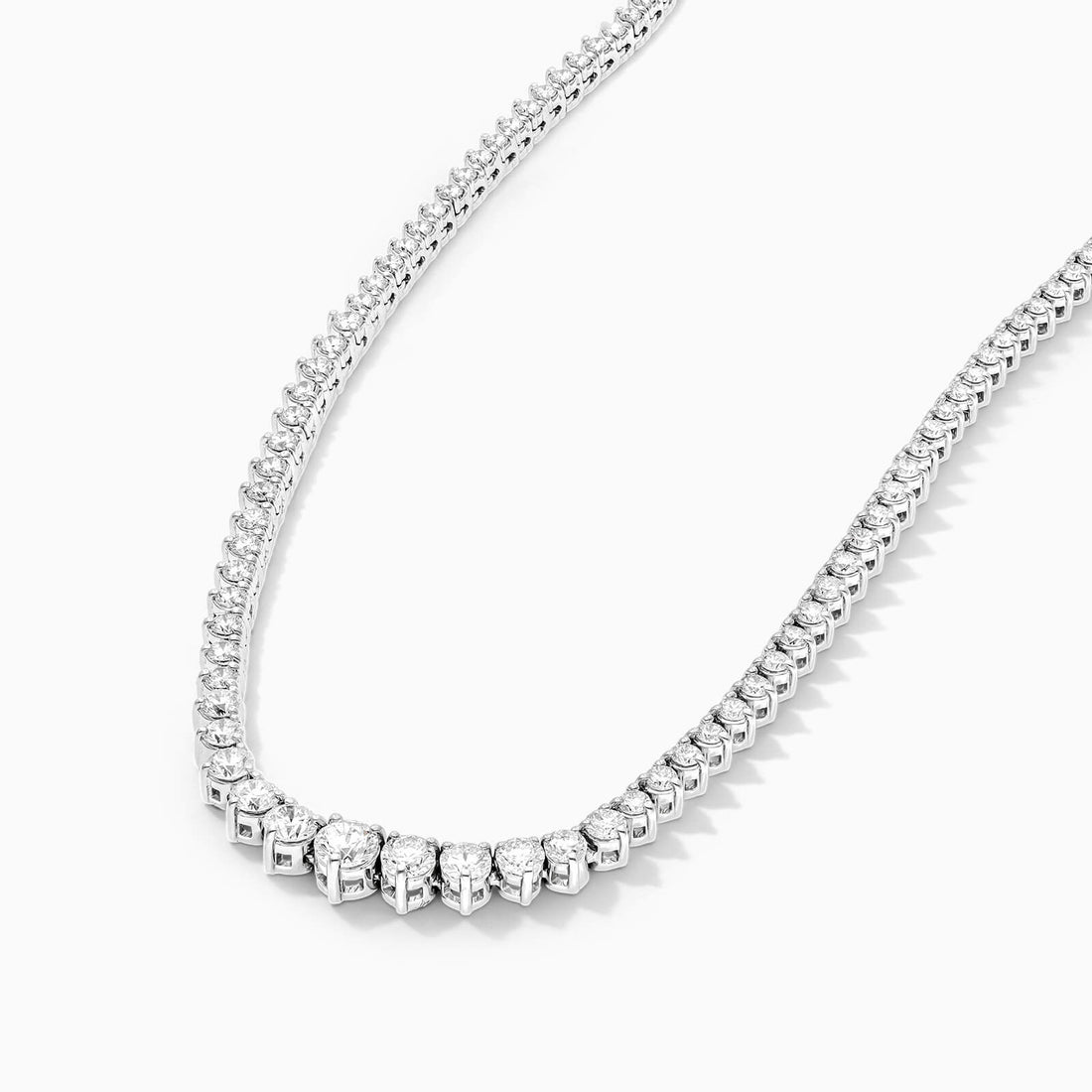 Corrente Riviera feminina em Ouro 18k diamantes 5 quilates Luxo