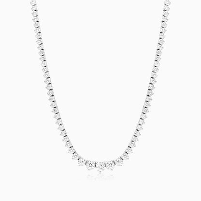 Corrente Riviera feminina em Ouro 18k diamantes 7,5 quilates Luxo