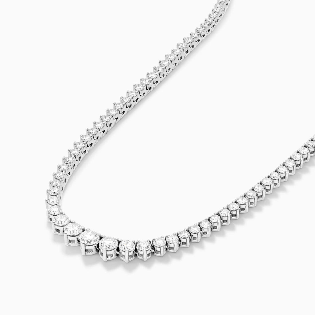 Corrente Riviera feminina em Ouro 18k diamantes 7,5 quilates Luxo