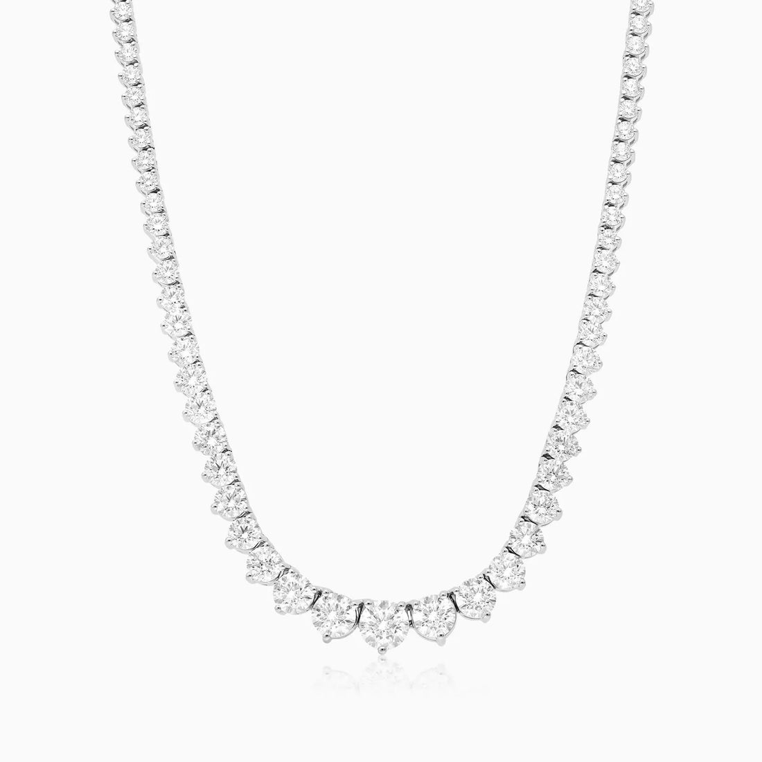 Corrente Riviera feminina em Ouro 18k diamantes 10 quilates Luxo
