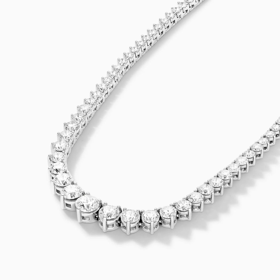 Corrente Riviera feminina em Ouro 18k diamantes 10 quilates Luxo