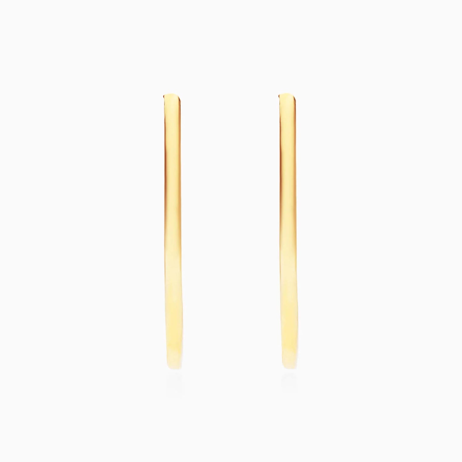 Brinco de Argola Lagrima em Ouro 18k Feminino Luxo