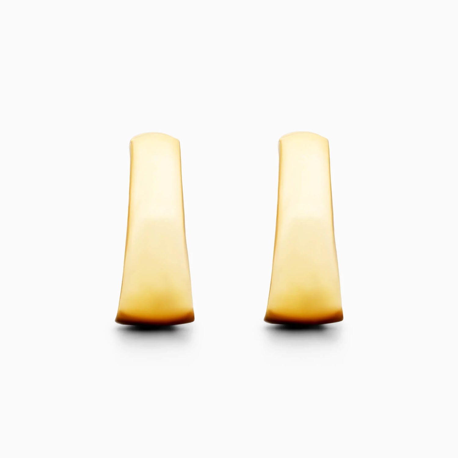 Brinco de Argola Cônicos de Ouro Amarelo 18k Luxo