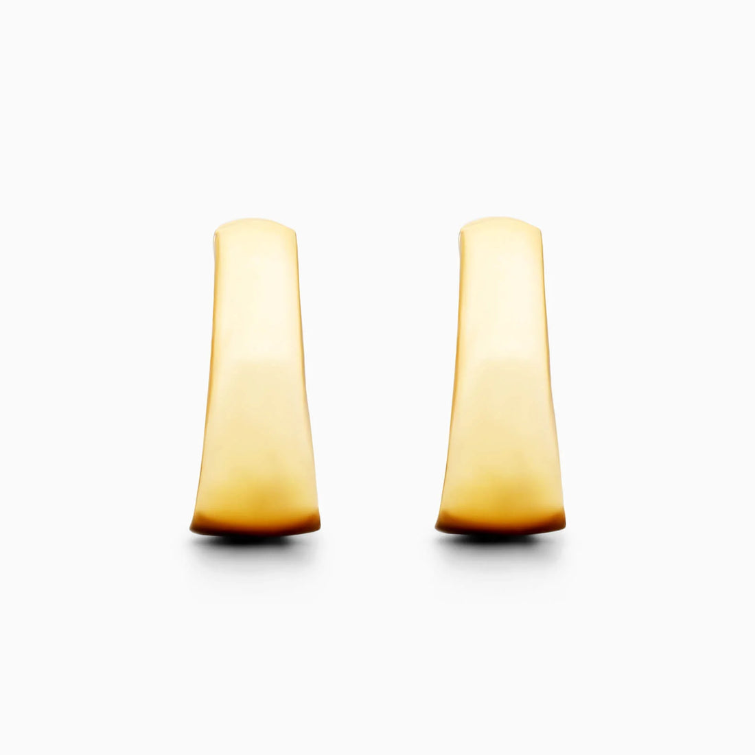 Brinco de Argola Cônicos de Ouro Amarelo 18k Luxo