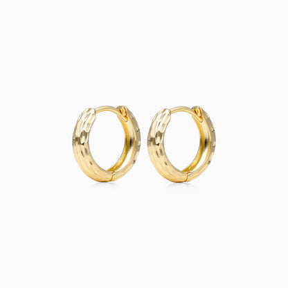 Brinco de Argola Huggie em Ouro 18k Feminino Luxo