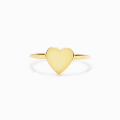 Anel De Ouro 18k c/ Coraçao Luxo Delicado