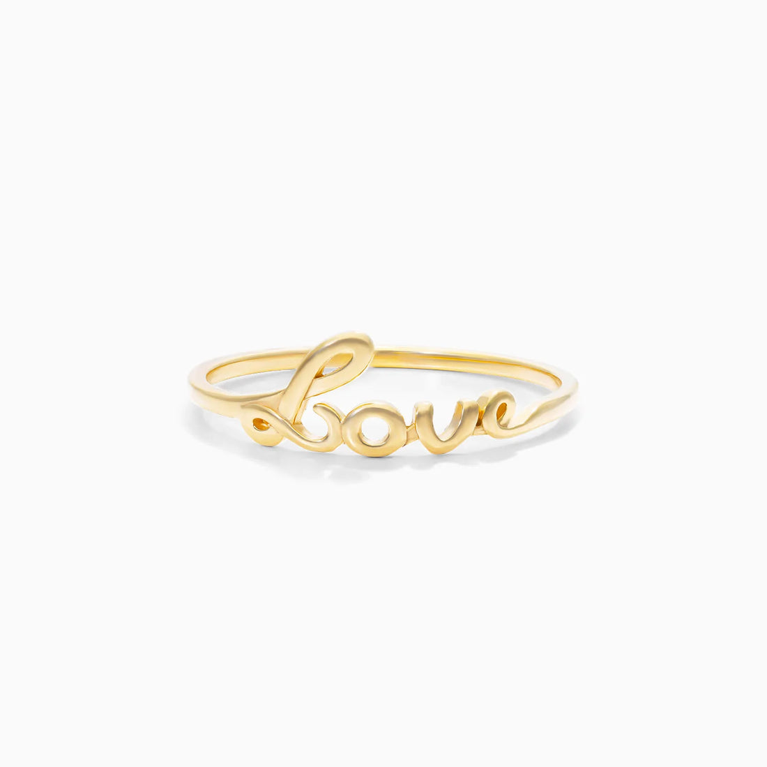 Anel De Ouro 18k Luxo Delicado LOVE