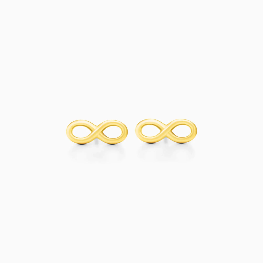 Brincos de Ouro 18k Circulos Aberto de Luxo Infinito