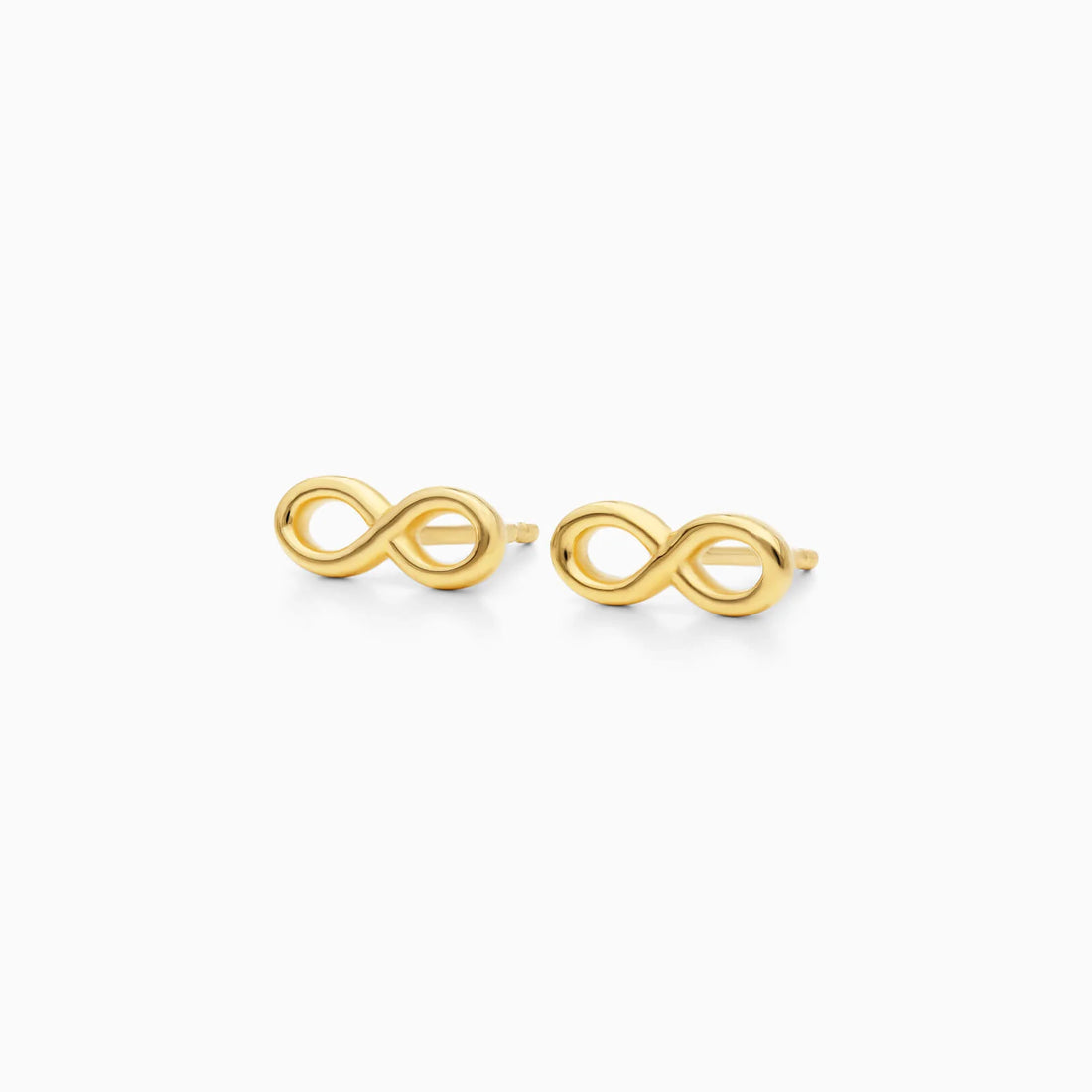 Brincos de Ouro 18k Circulos Aberto de Luxo Infinito