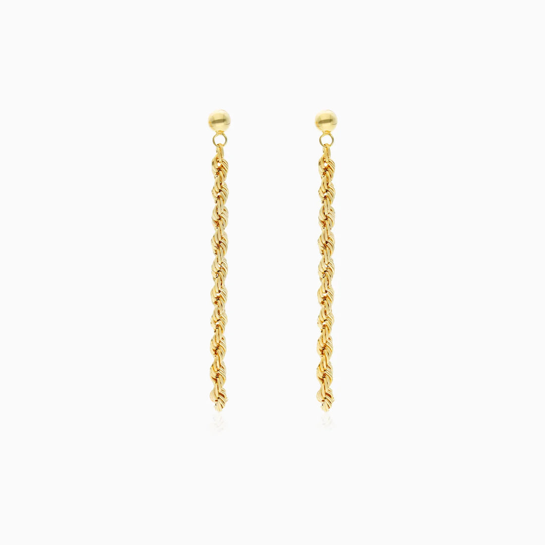 Brinco Pendurado em Ouro 18k Luxo Feminino Delicado