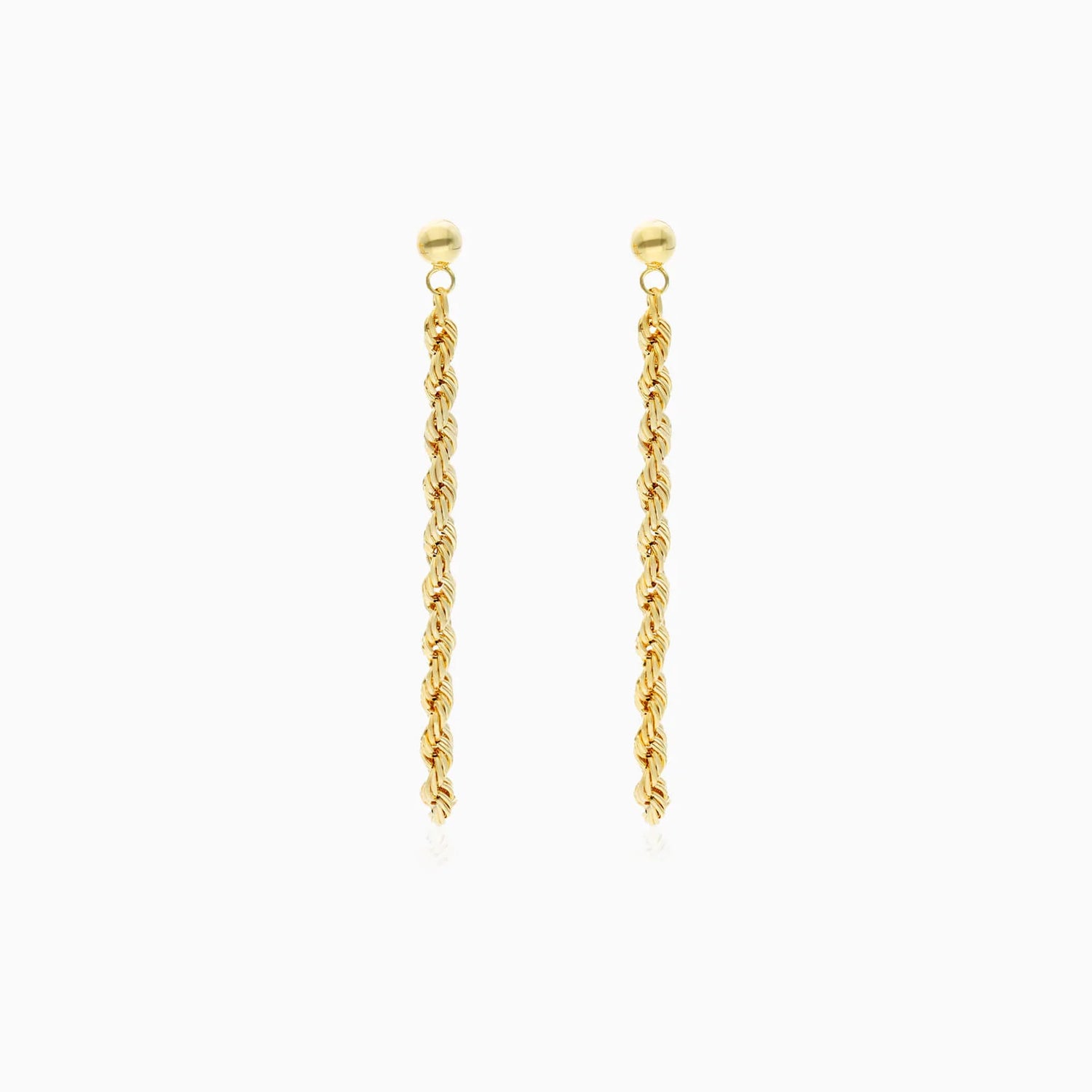 Brinco Pendurado em Ouro 18k Luxo Feminino Delicado