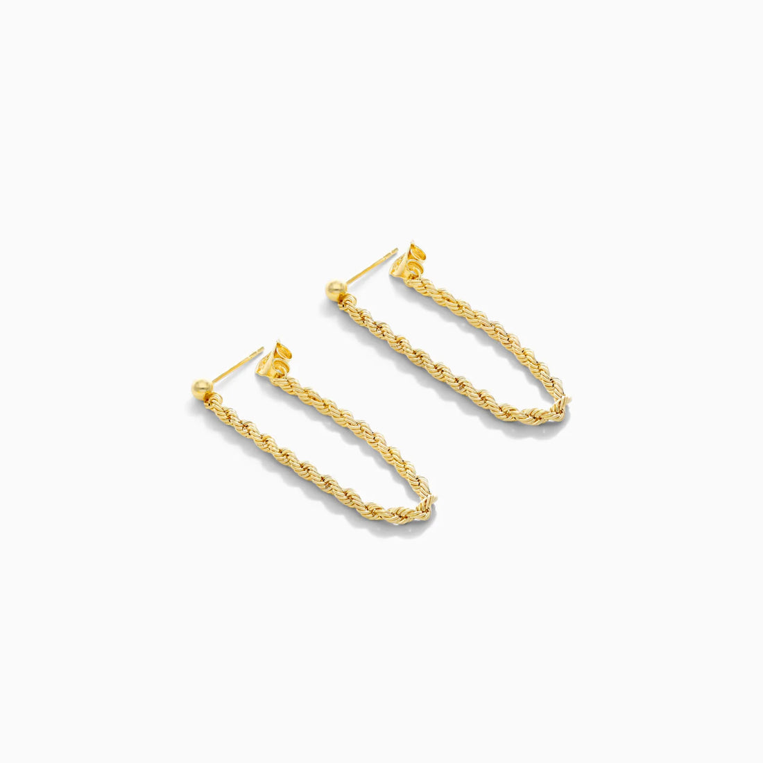 Brinco Pendurado em Ouro 18k Luxo Feminino Delicado