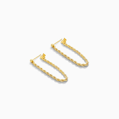 Brinco Pendurado em Ouro 18k Luxo Feminino Delicado