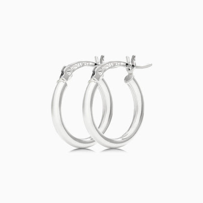 Brinco De Ouro 18k Argola De Luxo Padrao 1,5cm