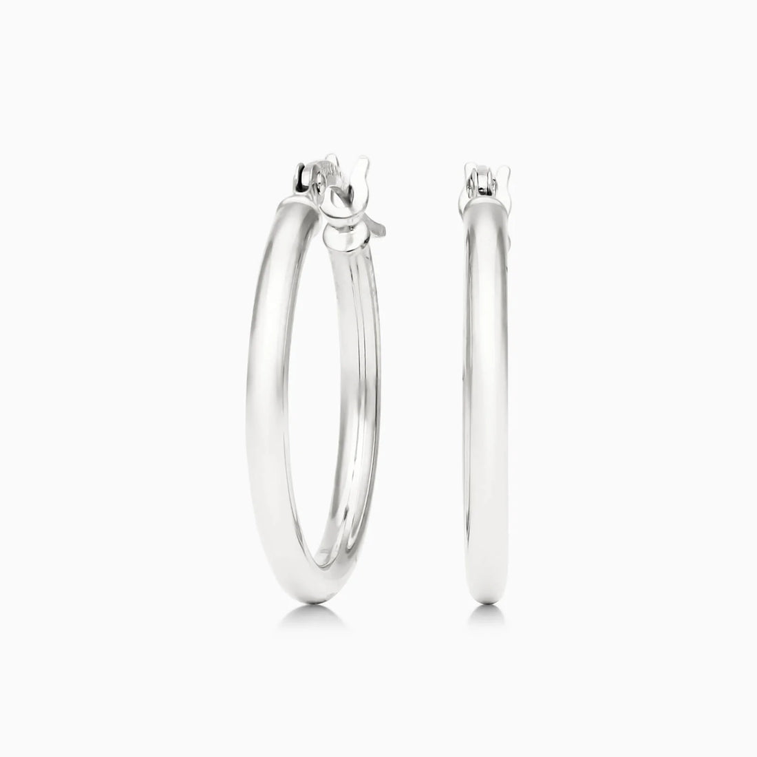 Brinco De Ouro 18k Argola De Luxo Padrao 2cm