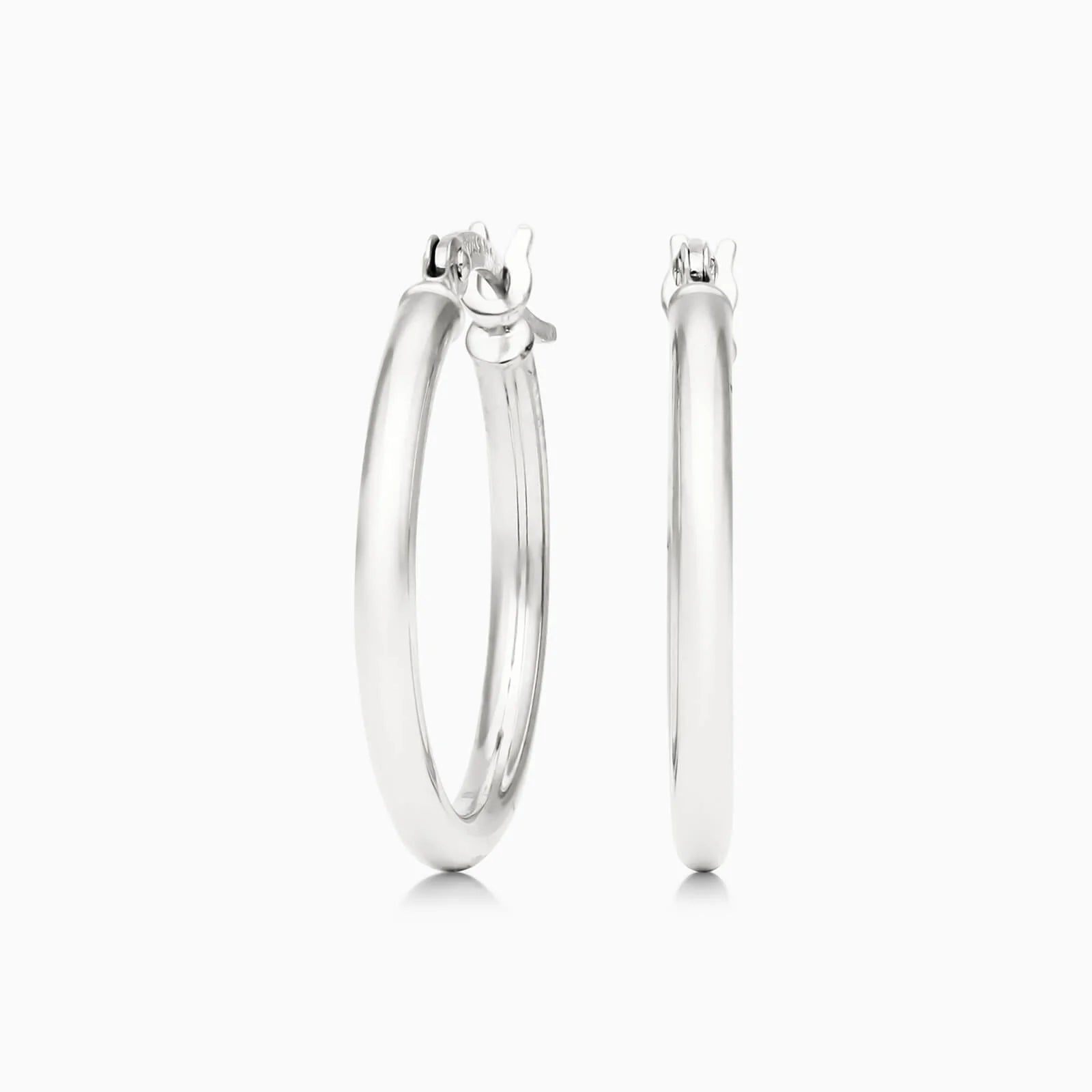 Brinco De Ouro 18k Argola De Luxo Padrao 2cm