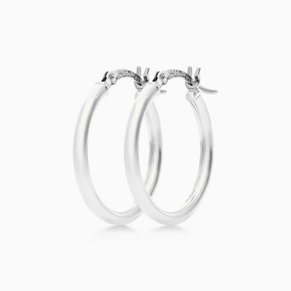Brinco De Ouro 18k Argola De Luxo Padrao 2cm