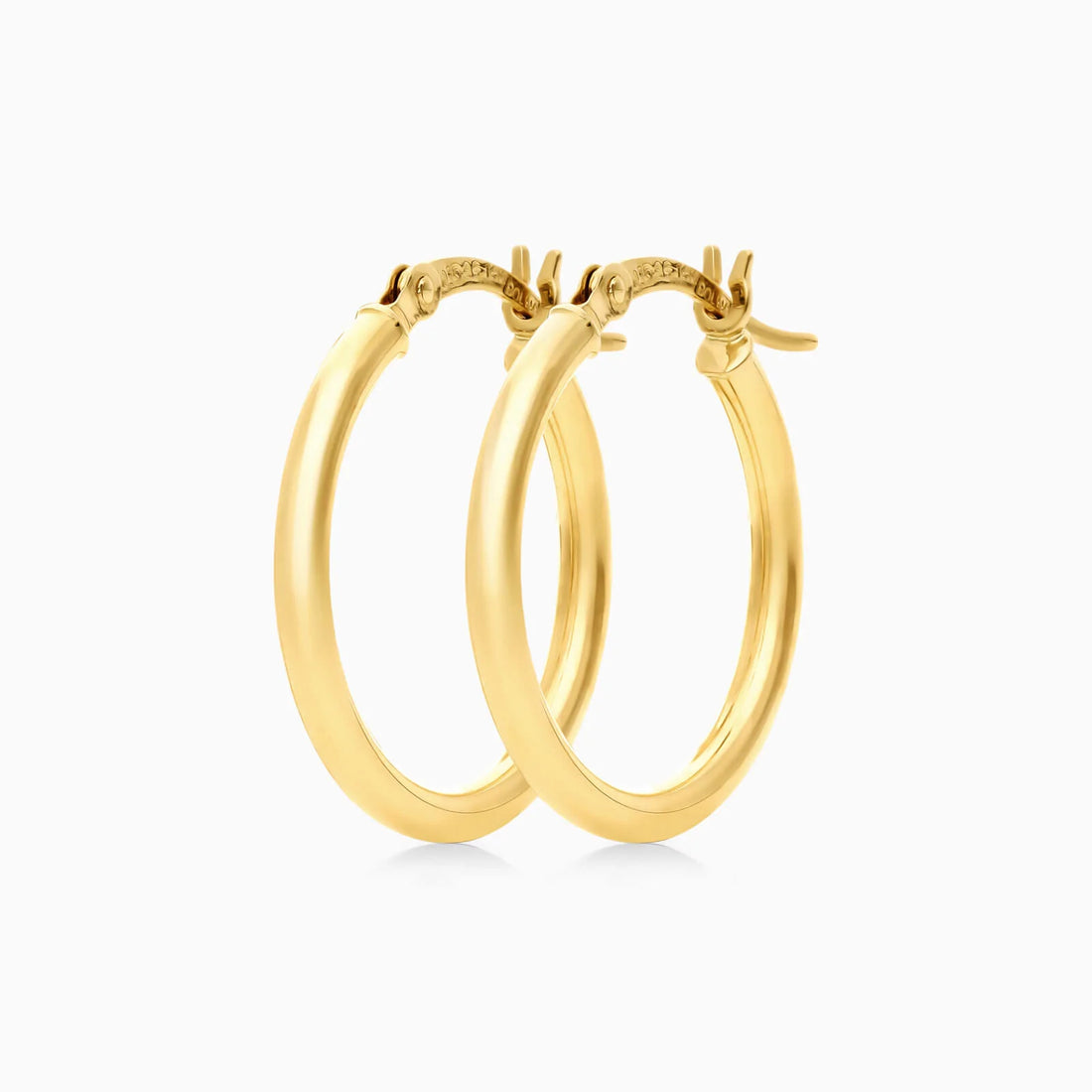 Brinco De Ouro 18k Argola De Luxo Padrao 2cm