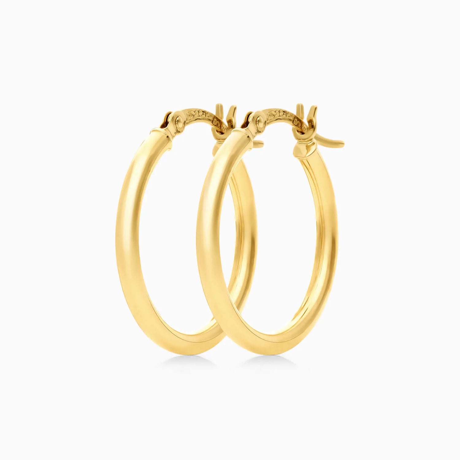 Brinco De Ouro 18k Argola De Luxo Padrao 2cm