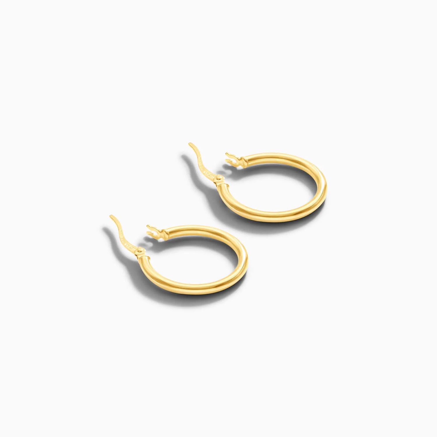 Brinco De Ouro 18k Argola De Luxo Padrao 2cm