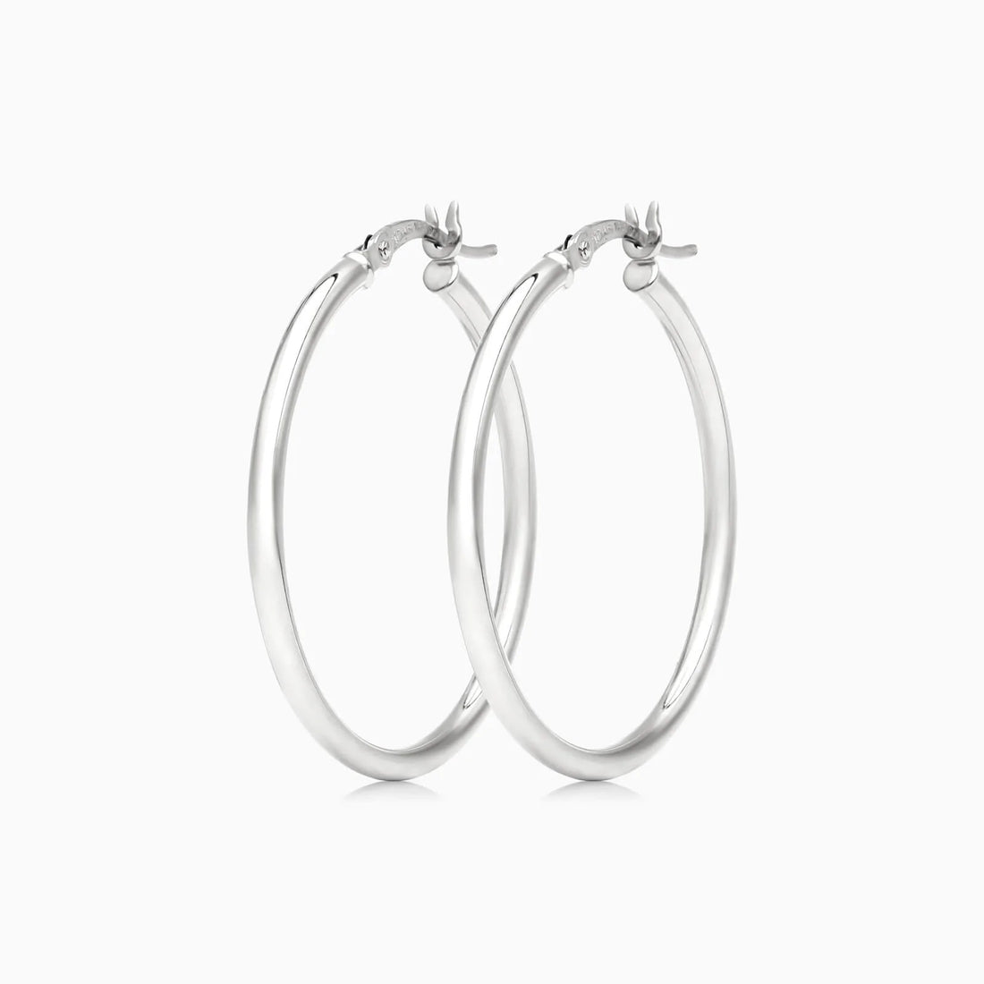 Brinco De Ouro 18k Argola De Luxo Padrao 3 cm