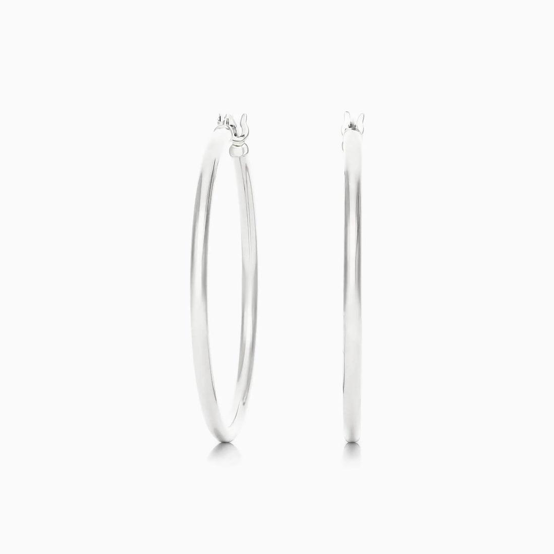 Brinco De Ouro 18k Argola De Luxo Padrao 3,5cm