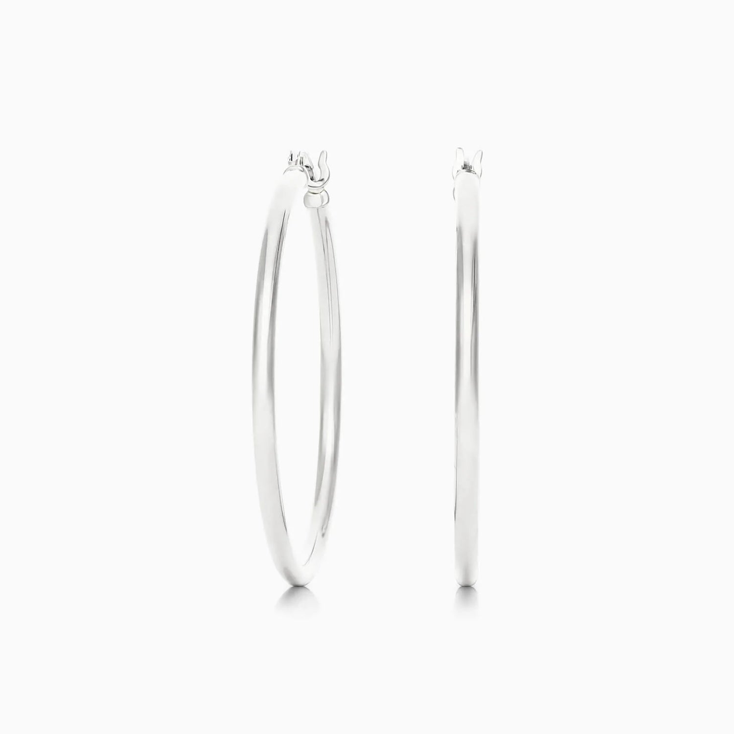 Brinco De Ouro 18k Argola De Luxo Padrao 3,5cm