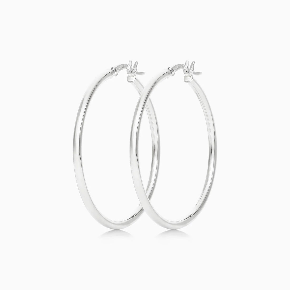 Brinco De Ouro 18k Argola De Luxo Padrao 3,5cm