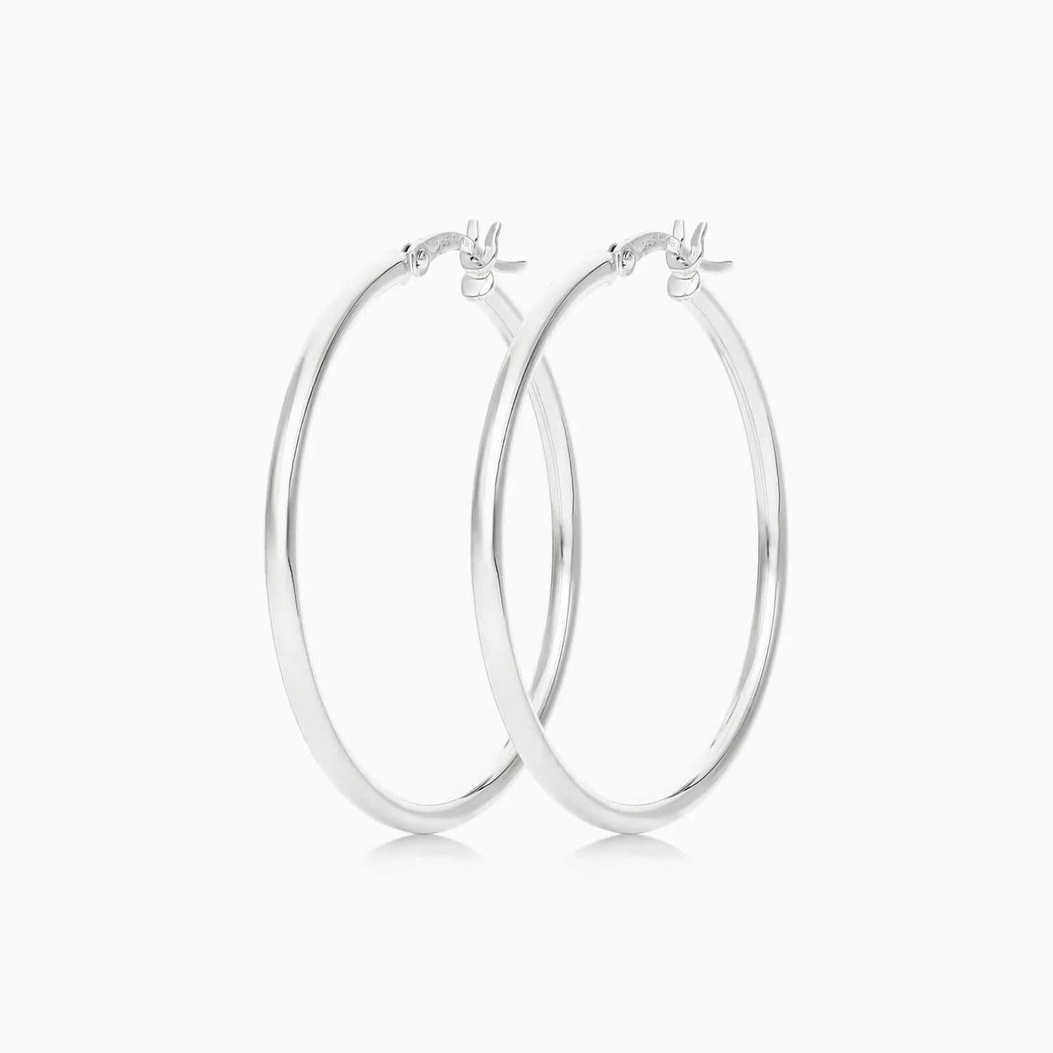 Brinco De Ouro 18k Argola De Luxo Padrao 3,5cm
