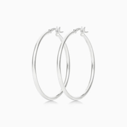 Brinco De Ouro 18k Argola De Luxo Padrao 3,5cm