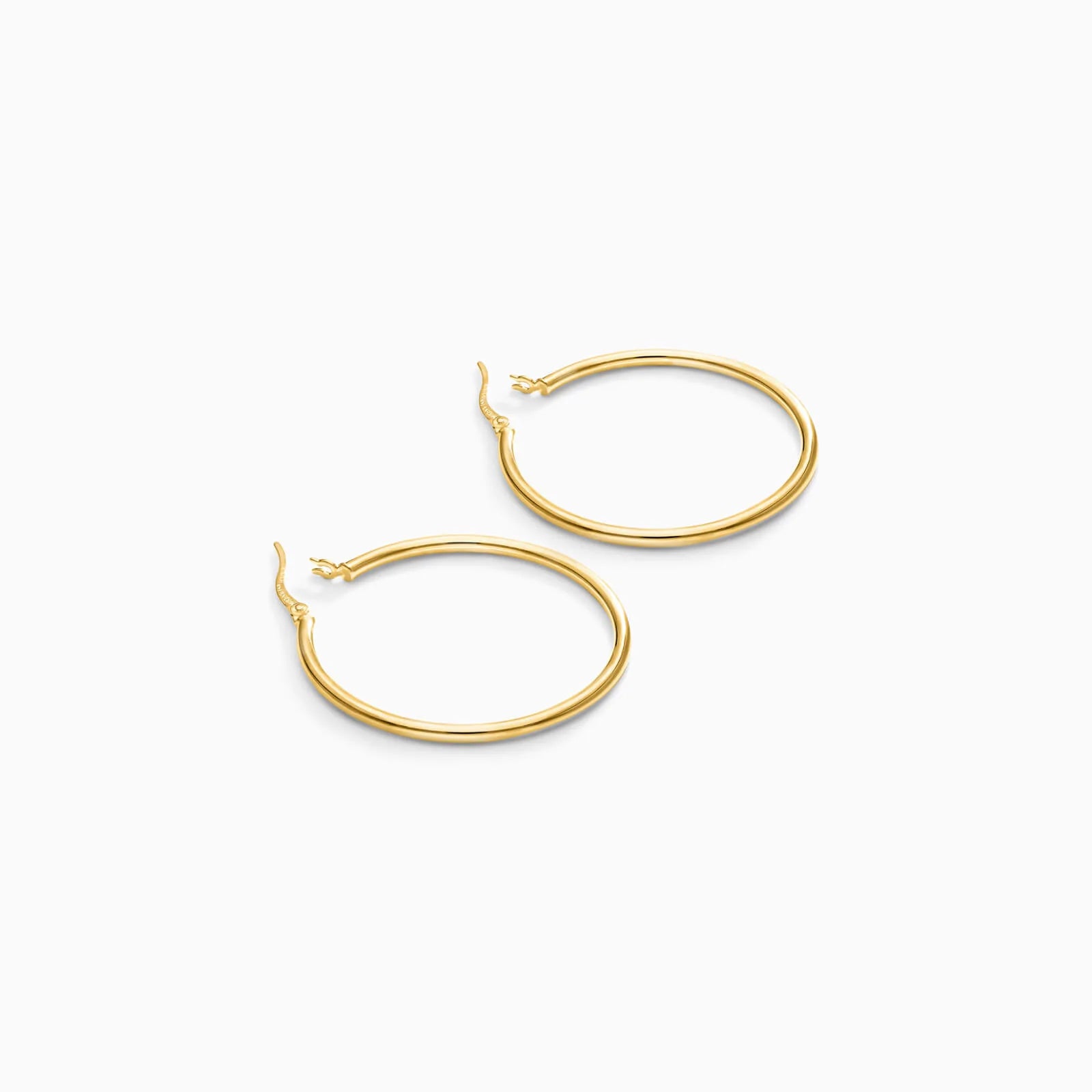 Brinco De Ouro 18k Argola De Luxo Padrao 3,5cm